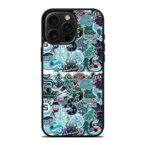 SEATTLE KRAKEN OCTOPUS COLLAGE iPhone 16 Pro Max Case SEATTLE KRAKEN OCTOPUS COLLAGE iPhone 16 Pro Max Case