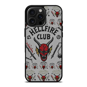 STRANGER THINGS HELLFIRE MASK iPhone 16 Pro Max Case
