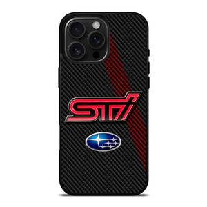 SUBARU STI CARBON LOGO iPhone 16 Pro Max Case SUBARU STI CARBON LOGO iPhone 16 Pro Max Case