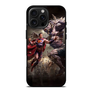 SUPERMAN VS DOOMSDAY ART iPhone 16 Pro Max Case SUPERMAN VS DOOMSDAY ART iPhone 16 Pro Max Case