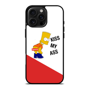 SUPREME BART SIMPSON KISS MY ASS iPhone 16 Pro Max Case SUPREME BART SIMPSON KISS MY ASS iPhone 16 Pro Max Case