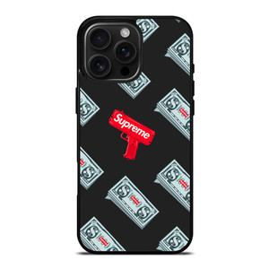 SUPREME MONEY GUN iPhone 16 Pro Max Case SUPREME MONEY GUN iPhone 16 Pro Max Case