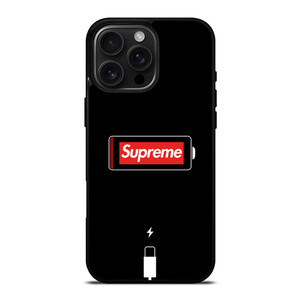 SUPREME PHONE LOW BATTERY iPhone 16 Pro Max Case SUPREME PHONE LOW BATTERY iPhone 16 Pro Max Case