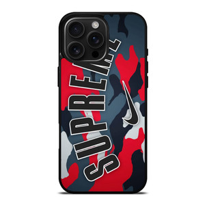 SUPREME X NIKE RED CAMO iPhone 16 Pro Max Case SUPREME X NIKE RED CAMO iPhone 16 Pro Max Case