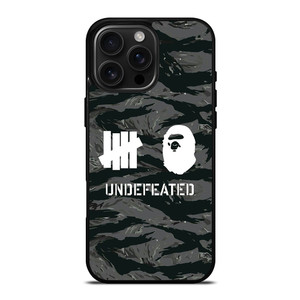 UNDEFEATED X BAPE LOGO iPhone 16 Pro Max Case UNDEFEATED X BAPE LOGO iPhone 16 Pro Max Case