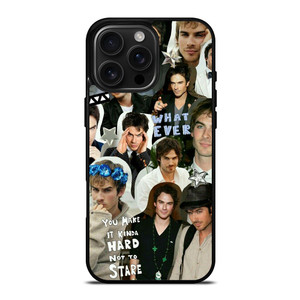 VAMPIRE DIARIES IAN SOMERHALDER COLLAGE iPhone 16 Pro Max Case VAMPIRE DIARIES IAN SOMERHALDER COLLAGE iPhone 16 Pro Max Case