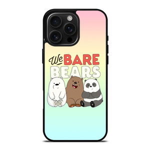 WE BARE BEARS COLORFUL iPhone 16 Pro Max Case WE BARE BEARS COLORFUL iPhone 16 Pro Max Case