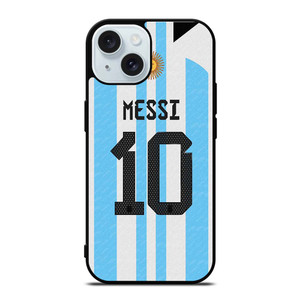 LIONEL MESSI ARGENTINA JERSEY iPhone 15 Case Cover LIONEL MESSI ARGENTINA JERSEY iPhone 15 Case Cover