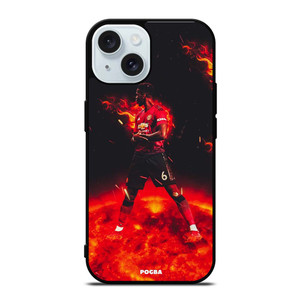 MANCHESTER UNITED PAUL POGBA iPhone 15 Case Cover MANCHESTER UNITED PAUL POGBA iPhone 15 Case Cover