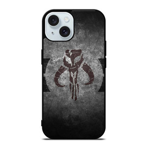 MANDALORIAN STAR WARS HEAD EMBLEM iPhone 15  Case Cover
