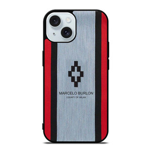 MARCELO BURLON STRIPE LOGO iPhone 15  Case Cover