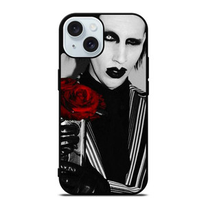 MARILYN MANSON GOTH FACE iPhone 15 Case Cover MARILYN MANSON GOTH FACE iPhone 15 Case Cover