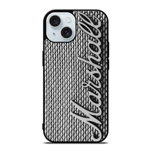 MARSHALL AMPLIFIER METAL EMBLEM iPhone 15 Case Cover MARSHALL AMPLIFIER METAL EMBLEM iPhone 15 Case Cover
