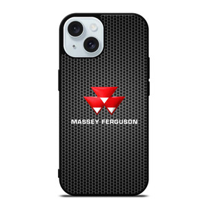 MASSEY FERGUSON METAL LOGO iPhone 15  Case Cover MASSEY FERGUSON METAL LOGO iPhone 15  Case Cover