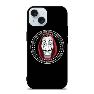MONEY HEIST LA CASA DE PAPEL BADGE iPhone 15 Case Cover MONEY HEIST LA CASA DE PAPEL BADGE iPhone 15 Case Cover
