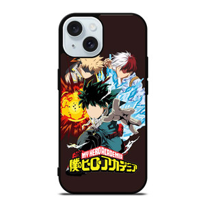 MY HERO ACADEMIA DEKU TODOROKI AND BAKUGOU iPhone 15  Case Cover
