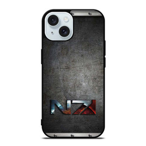 N7 ARMOUR MASS EFFECT METAL EMBLEM iPhone 15  Case Cover