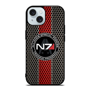 N7 MASS EFFECT PLATE LOGO iPhone 15 Case Cover N7 MASS EFFECT PLATE LOGO iPhone 15 Case Cover