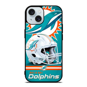 NFL MIAMI DOLPHINS HELMET LOGO iPhone 15  Case Cover