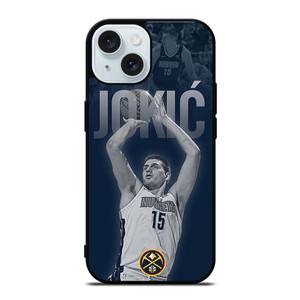 NIKOLA JOKIC DENVER NUGGETS NBA iPhone 15  Case Cover NIKOLA JOKIC DENVER NUGGETS NBA iPhone 15  Case Cover