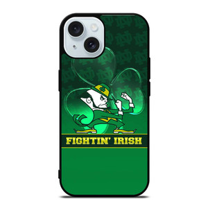 NOTRE DAME IRISH GREEN WALL iPhone 15  Case Cover NOTRE DAME IRISH GREEN WALL iPhone 15  Case Cover