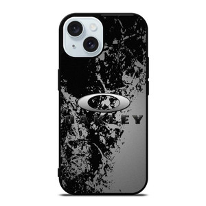 OAKLEY SUNGLASSES SPLASHED LOGO iPhone 15 Case Cover OAKLEY SUNGLASSES SPLASHED LOGO iPhone 15 Case Cover