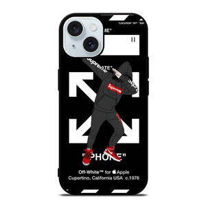 OFF WHITE DAB SUPREME iPhone 15  Case Cover OFF WHITE DAB SUPREME iPhone 15  Case Cover