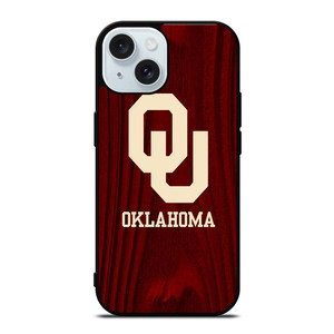 OKLAHOMA SOONERS WOODEN LOGO iPhone 15  Case Cover OKLAHOMA SOONERS WOODEN LOGO iPhone 15  Case Cover