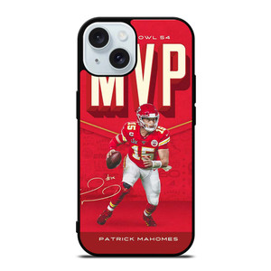 PATRICK MAHOMES KANSAS CITY CHIEFS MVP iPhone 15  Case Cover PATRICK MAHOMES KANSAS CITY CHIEFS MVP iPhone 15  Case Cover