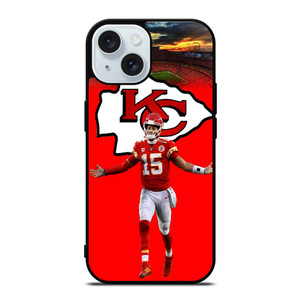 PATRICK MAHOMES KC CHIEFS LOGO iPhone 15  Case Cover PATRICK MAHOMES KC CHIEFS LOGO iPhone 15  Case Cover