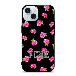PINK VICTORIA SECRET ROSES iPhone 15 Case Cover PINK VICTORIA SECRET ROSES iPhone 15 Case Cover