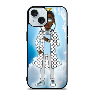 POP SMOKE RAPPER CARTOON iPhone 15 Case Cover POP SMOKE RAPPER CARTOON iPhone 15 Case Cover