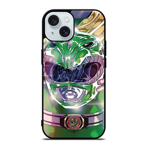 POWER RANGERS GREEN iPhone 15  Case Cover POWER RANGERS GREEN iPhone 15  Case Cover