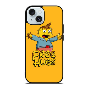 RALPH WIGGUM THE SIMPSONS FREE HUG iPhone 15  Case Cover RALPH WIGGUM THE SIMPSONS FREE HUG iPhone 15  Case Cover