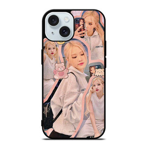 ROSE BLACKPINK CUTE COLLAGE iPhone 15 Case Cover ROSE BLACKPINK CUTE COLLAGE iPhone 15 Case Cover