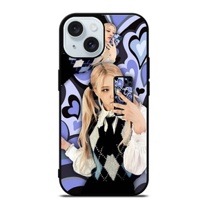 ROSE BLACKPINK LOVE VIOLET iPhone 15  Case Cover ROSE BLACKPINK LOVE VIOLET iPhone 15  Case Cover
