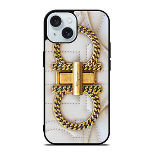 SALVATORE FERRAGAMO EMBLEM iPhone 15 Case Cover SALVATORE FERRAGAMO EMBLEM iPhone 15 Case Cover