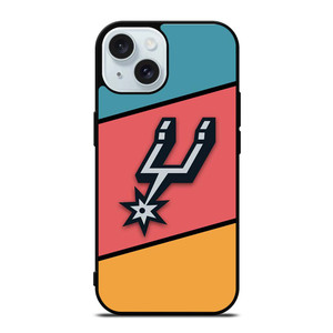 SAN ANTONIO SPURS COLORFUL LOGO iPhone 15  Case Cover