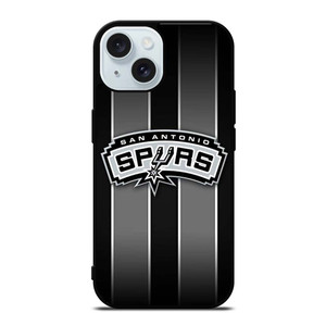 SAN ANTONIO SPURS NBA STRIPE LOGO iPhone 15  Case Cover
