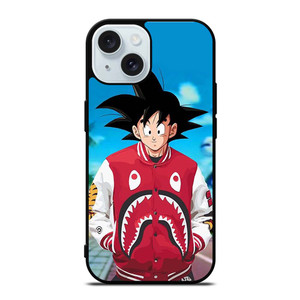 SON GOKU SUPREME BAPE SHARK iPhone 15 Case Cover SON GOKU SUPREME BAPE SHARK iPhone 15 Case Cover