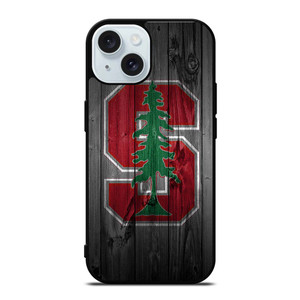 STANFORD CARDINAL WOODEN LOGO iPhone 15  Case Cover