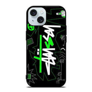 STUSSY ARTWORK LOGO iPhone 15  Case Cover