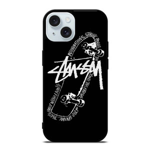 STUSSY SKATEBOARD ART iPhone 15  Case Cover STUSSY SKATEBOARD ART iPhone 15  Case Cover