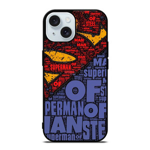 SUPERMAN LOGO ART WALL iPhone 15  Case Cover