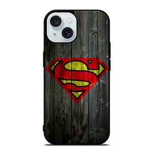 SUPERMAN WOODEN LOGO iPhone 15  Case Cover