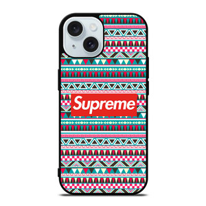 SUPREME AZTEC PATTERN iPhone 15  Case Cover SUPREME AZTEC PATTERN iPhone 15  Case Cover