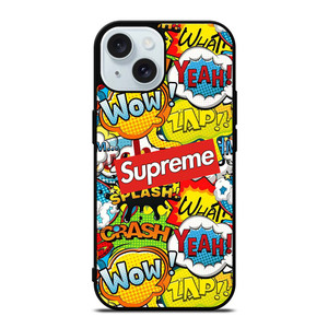 SUPREME CARTOON HALFTONE iPhone 15  Case Cover