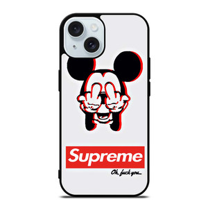 SUPREME MICKEY MOUSE iPhone 15  Case Cover