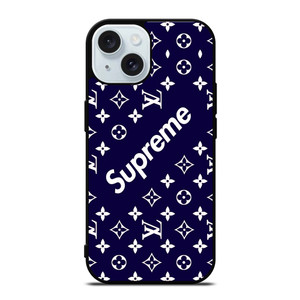 SUPREME NAVY PATTREN iPhone 15 Case Cover SUPREME NAVY PATTREN iPhone 15 Case Cover
