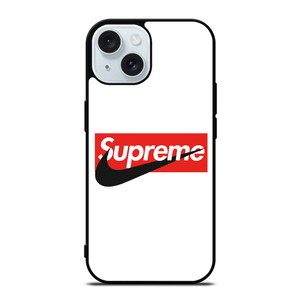 SUPREME X NIKE LOGO iPhone 15 Case Cover SUPREME X NIKE LOGO iPhone 15 Case Cover